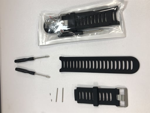 Cinturino per orologio in silicone Garmin Forerunner 910XT Black