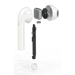Cuffie wireless on-ear Sonik Lite con custodia di ricarica, bianco brillante