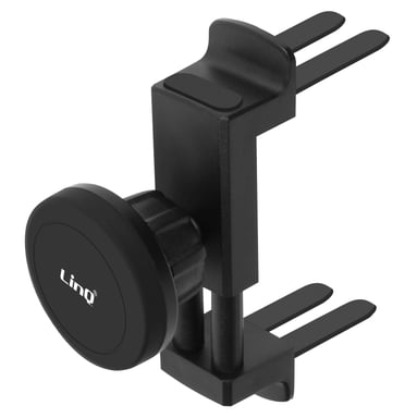 Support Voiture MagSafe 15W Fixation Grille d'aération Ronde LinQ Noir