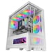 Mars Gaming MCLCDXW unité centrale Midi Tower Blanc