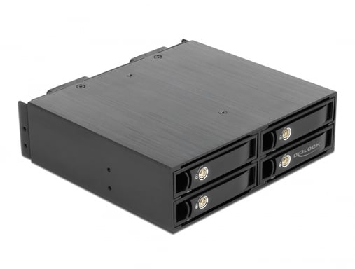 DeLOCK Rack mobile 5.25? pour 4 x SSD 2.5? U.2 NVMe avec plateaux verrouillables