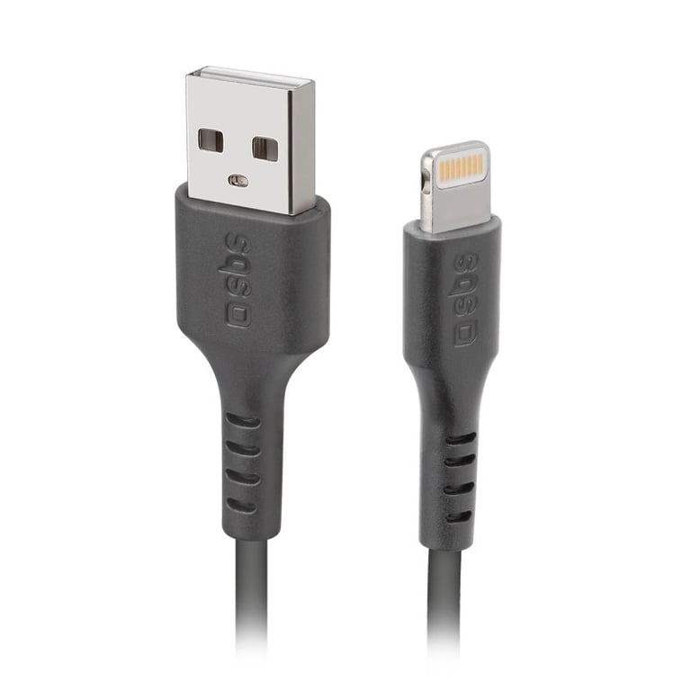 SBS TECABLEUSBIP589K câble Lightning 1 m