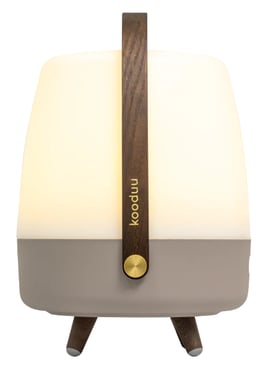 Kooduu Lite-up Play 2.0 Altavoz portátil mono Beige, Blanco, Madera 10 W
