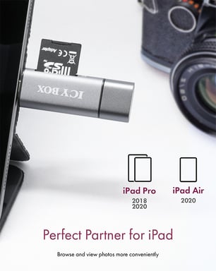 ICY BOX RaidSonic IB-CR200-C - Lecteur de carte (MMC, SD, microSD, SDHC, microSDHC, SDXC, microSDXC, SDHC UHS-I, microSDHC UHS-I) - USB 2.0 Noir - vue 4