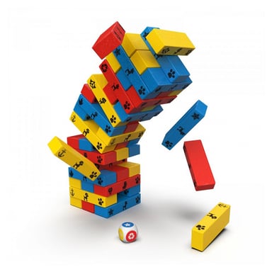 Gioco della torre Jenga Pat' Patrouille - Equilibrio e divertimento