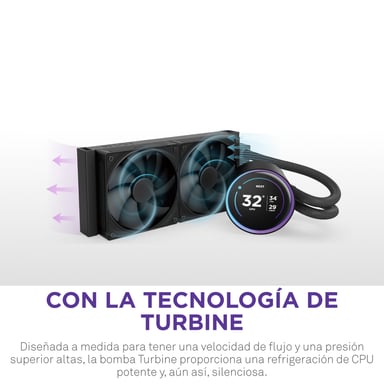 NZXT Kraken Elite 240 Procesador Sistema de refrigeración líquida todo en uno 12 cm Negro 1 pieza(s)