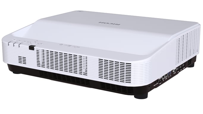 Ricoh PJ UHL3660 - DLP-Projektor - Laser - 6500 lm - 3840 x 2160 - 16:9 - 4K - Ultra Short-Throw Fixed-Objektiv - Wi-Fi / LAN / Miracast (432685) - vue 1