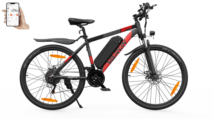 Bicicleta eléctrica VARUN M27-1 Pro para adultos con motor de 250 W y batería de 48 V y 13 AH