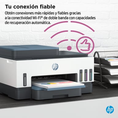 HP Smart Tank Imprimante Tout-en-un 7306, Impression, numérisation, copie, chargeur automatique de documents, sans fil, Chargeur automatique de documents de 35 pages, Numérisation vers PDF, Impression recto-verso