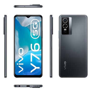 Vivo Y76 (5G) 256 Go, Noir