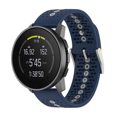 Cinturino colorato da 22 mm per orologio Suunto Race S Blue + Grey