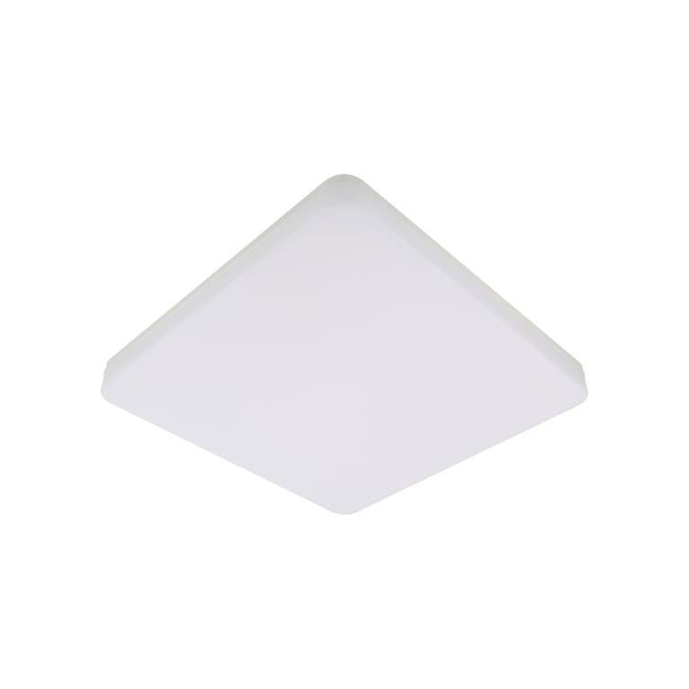 Plafonnier LED Tellur WiFi, 24W, blanc/chaud, variateur, carré, blanc