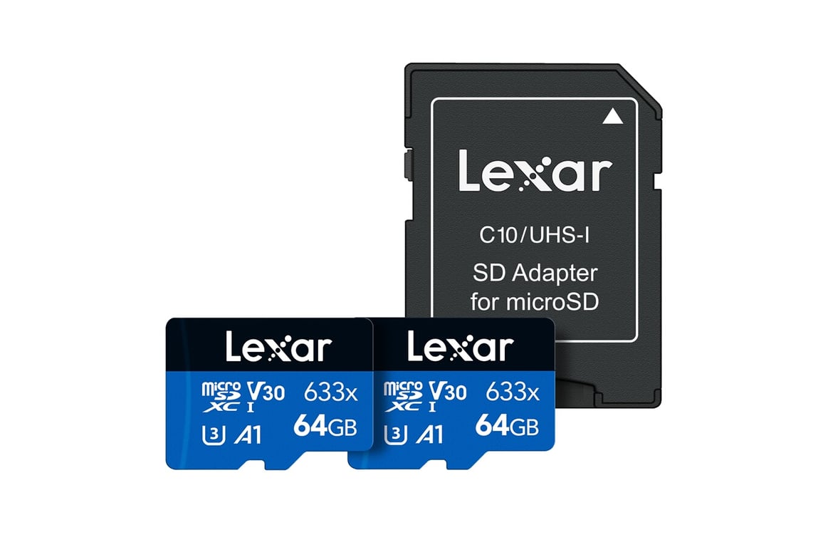 Pack de 2 Cartes mémoire micro SDXC Lexar UHS I C10 et - vue 4