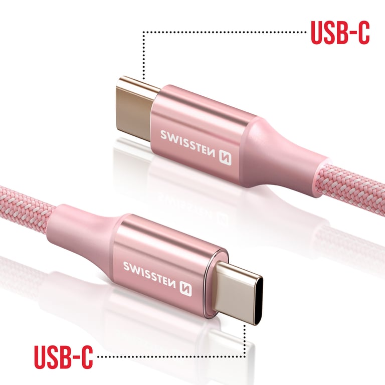 Câble USB C vers USB C Design Tressé Anti nœud Neuf - vue 6