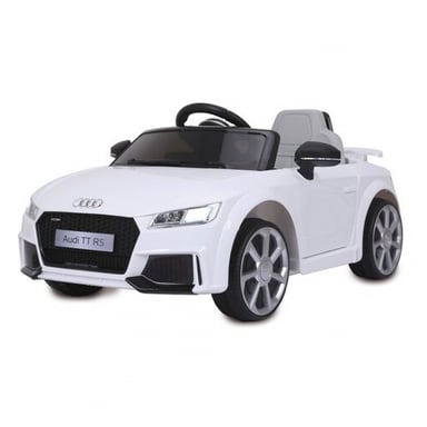 Audi TT RS blanco 12V coche de pedales eléctrico para niños