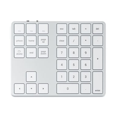 Satechi Teclado numérico inalámbrico SLIM con teclas de acceso directo macOs Plateado