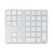 Clavier Pavé numérique Sans fil Modèle SLIM avec Touches de Raccourcis macOs Argent