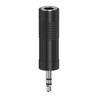 Adattatore audio, jack maschio da 3,5 mm - jack femmina da 6,3 m, stereo