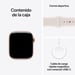 Apple Watch Series 11 GPS 42mm Boitier en Aluminium Or Rose avec Bracelet Sport Rose Tendre - S/M