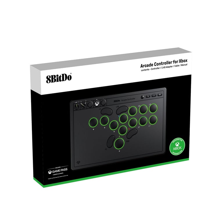 8Bitdo Arcade Controller 2.4GUSB pour Xbox Series X/ Xbox One et Windows Edition Neuf