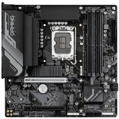 GIGABYTE B760M GAMING X DDR4 GEN5 Placa Base – Compatible con procesadores Intel Core 14ª generación, VRM de 8+1+1 fases, hasta 3200 MHz DDR4, 2 x M.2 PCIe 4.0, LAN 2.5 GbE, USB 3.2 Gen 1