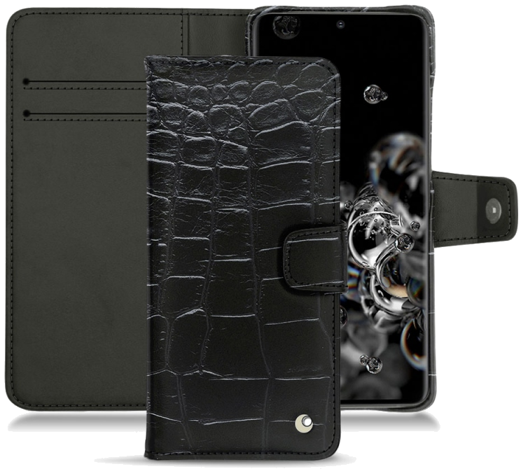 Housse cuir Samsung Galaxy S20+ 5G - Rabat horizontal portefeuilleNoir