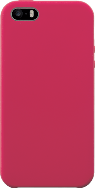 BigBen Connected Funda para iPhone 5/5S/SE Rígida Suave al Tacto Silicona Rojo