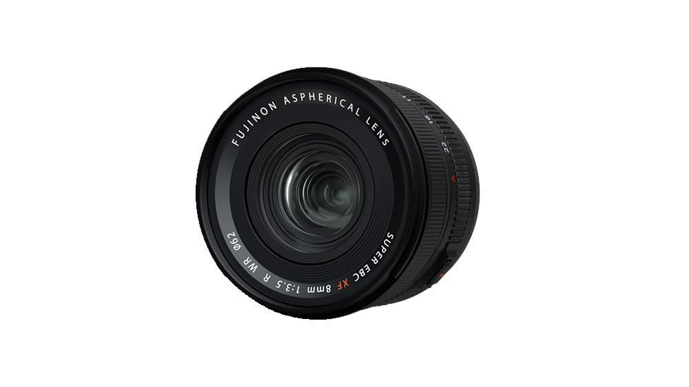 Objectif hybride Fujifilm XF 8mm f3 5 R WR - vue 3