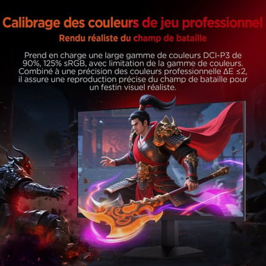 Ecran PC Gamer - 24 - FHD - 240Hz - Dalle Fast IPS - 1ms - G24H3D