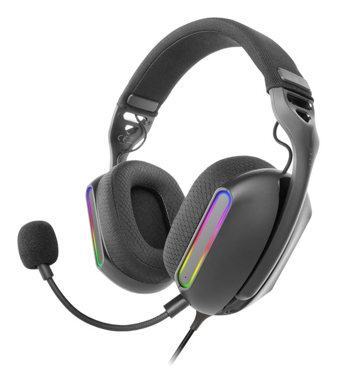 Casque Gaming Mars Gaming MH-PRO – Son Surround avec Éclairage ARGB