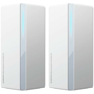 Xiaomi AX3000?2-Pack? Doble banda (2,4 GHz / 5 GHz) Wi-Fi 6E (802.11ax) Blanco 3 Interno