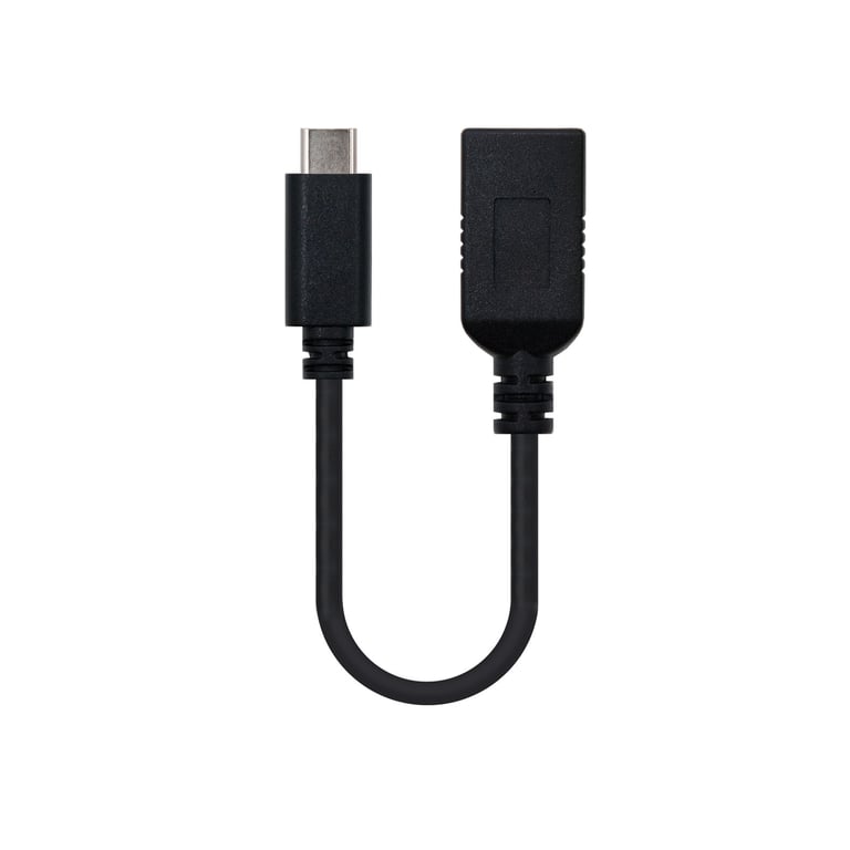 Nanocable USB 3.1, 0.15m câble USB USB 3.2 Gen 2 (3.1 Gen 2) 0,15 m USB A USB C Noir - Neuf