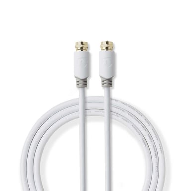 Nedis CSBW41000WT20 cable de señal Blanco