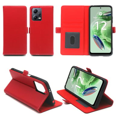 Xiaomi Redmi Note 12 5G Etui / Housse pochette protection rouge