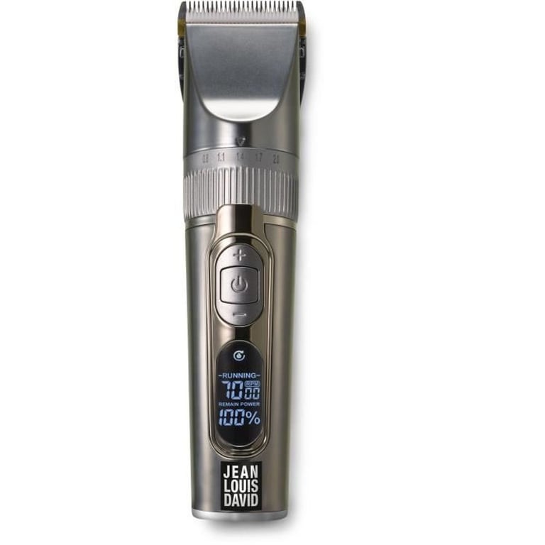 Jean Louis David Tondeuse barbe & cheveux - Digital Clipper - 25 Hauteurs de Coupe - Batterie Lithium Ion - Grande Autonomie