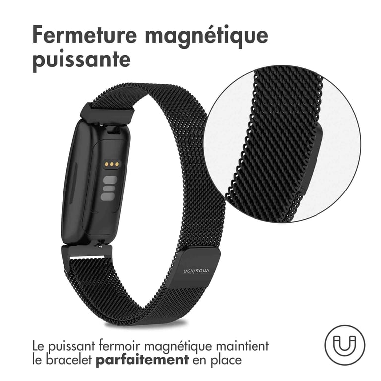 imoshion Bracelet magnétique milanais pour le Fitbit Inspire Taille Neuf - vue 2