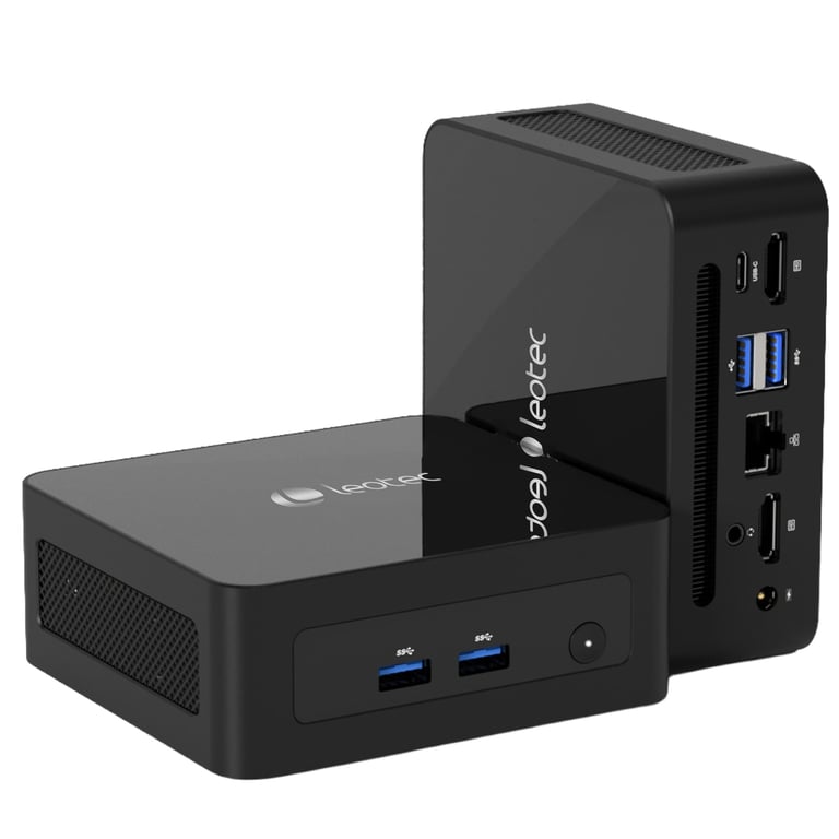 Mini PC Leotec i5 Intel Core 8GB SSD UHD Graphics Windows 11 Pro Wi Fi 6 - vue 3
