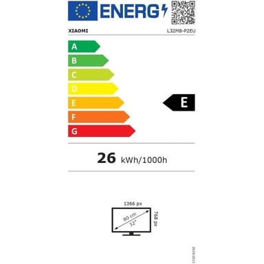 Xiaomi TV A 32'' 81,3 cm (32'') HD Smart TV Wifi Nero