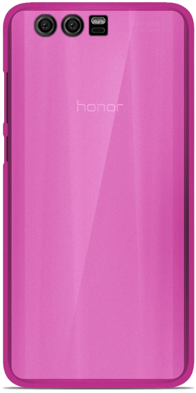 Coque silicone unie compatible Givré Rose Huawei Honor 9