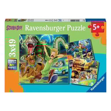Scooby-Doo Puzzle Set - 3 Puzzles de 49 Piezas para Niños