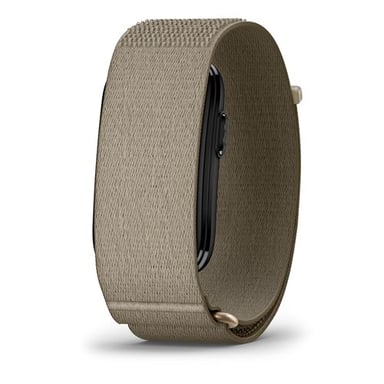 Pulsera inteligente Cirqa con conexión Garmin, tallas L-XL, color beige.