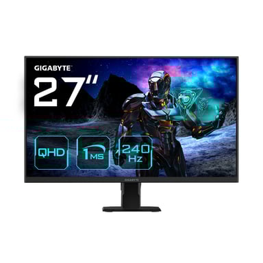 GIGABYTE GS27Q X Écran gaming 27'' QHD - 2560 x 1440, 240Hz, 1ms, 300 cd/m², FreeSync Premium Pro, HDR Ready, HDMI 2.0, DisplayPort 1.4