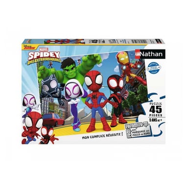 Puzzle de 45 pièces Spidey et ses amis pour enfants