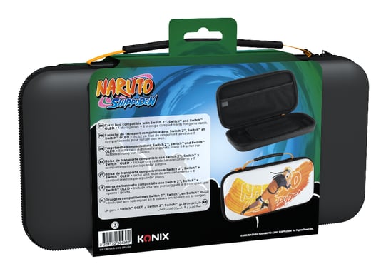 Konix 80389000015 funda para consola portátil Funda protectora rígida Nintendo Negro, Multicolor, Naranja, Blanco