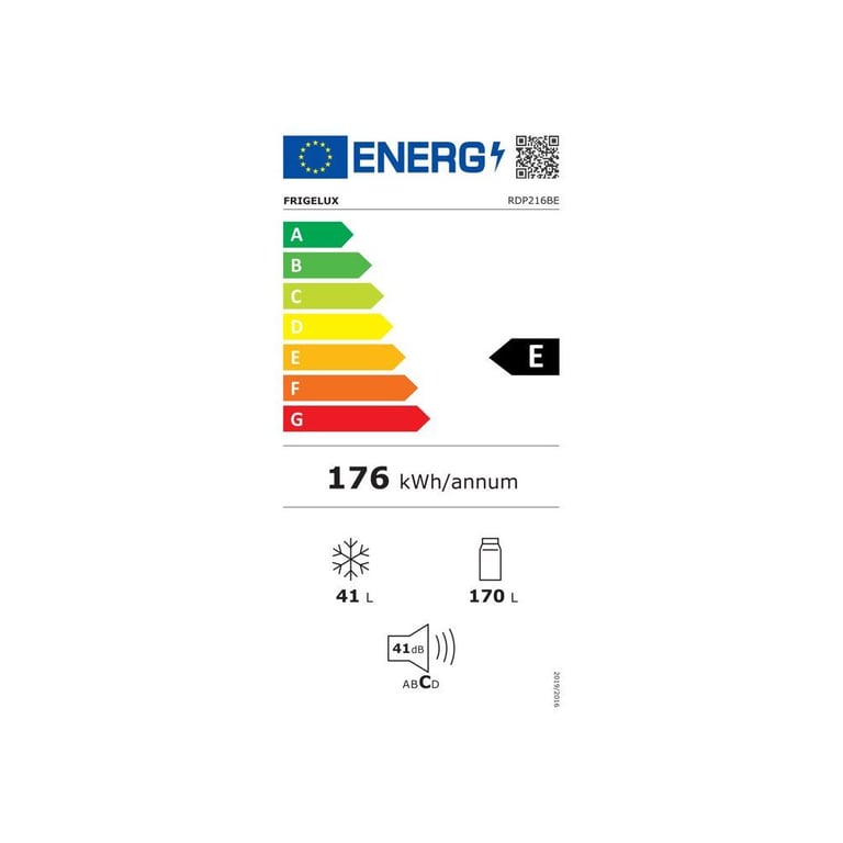 Réfrigérateur Combiné Frigelux RDP216BE 211 litres Classe E - vue 3