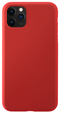 Coque antichoc en gel de silicone doux pour Apple  iPhone 11 Pro Max, Rouge Ardent