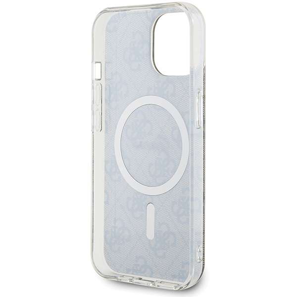 Coque pour iPhone 15 / iPhone 14 / iPhone 13 Guess IML 4G MagSafe GUHMP15SH4STW - vue 3