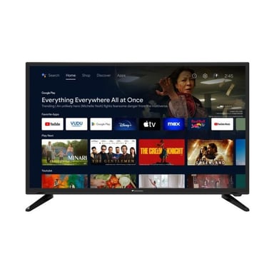 Téléviseur LED Continental Edison Smart Android TV HD 32'' (80cm) avec Wifi Bluetooth, 3xHDMI et 2xUSB