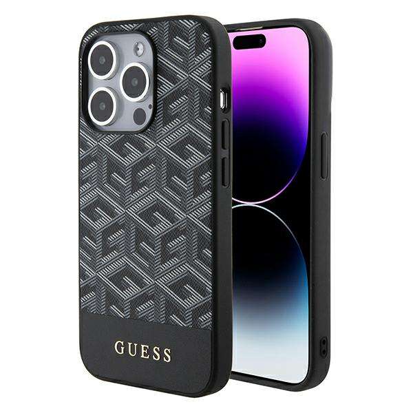 Guess Coque GCube Stripes MagSafe pour iPhone 15 Pro Max