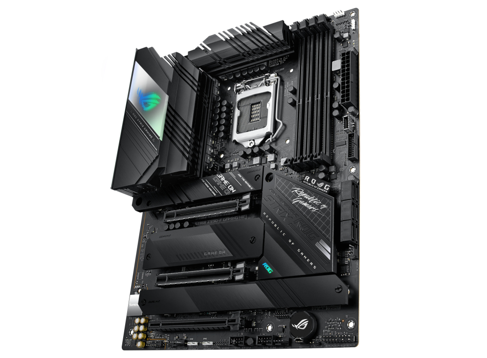 ASUS ROG STRIX Z590 F GAMING WIFI Carte mère ATX Socket LGA1200 Z590 Chipset USB C Gen2 USB 3.2 Gen 1 USB 3.2 Gen 2 USB C Gen 2x2 Bluetooth 2.5 Gigabit LAN Wi Fi 6 carte... - vue 4